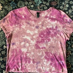 Wild Fable Pink and Purple Tie-Dye Short Sleeve Tee